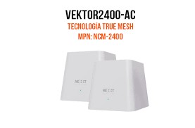 computadoras y laptops - ROUTER WIRELESS MESH NEXXT VEKTOR2400-AC, SISTEMA INALAMBRICO 2 NODOS 2.4/5G 1