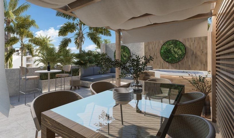 apartamentos - Proyecto en venta Punta Cana #24-1748 un dormitorio, balcón, canchas, piscina. 4