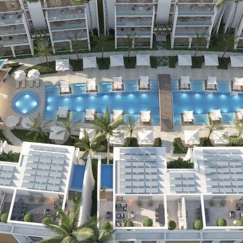 apartamentos - Proyecto en venta Punta Cana #24-802 dos dormitorios, piscina, línea blanca, asc 8
