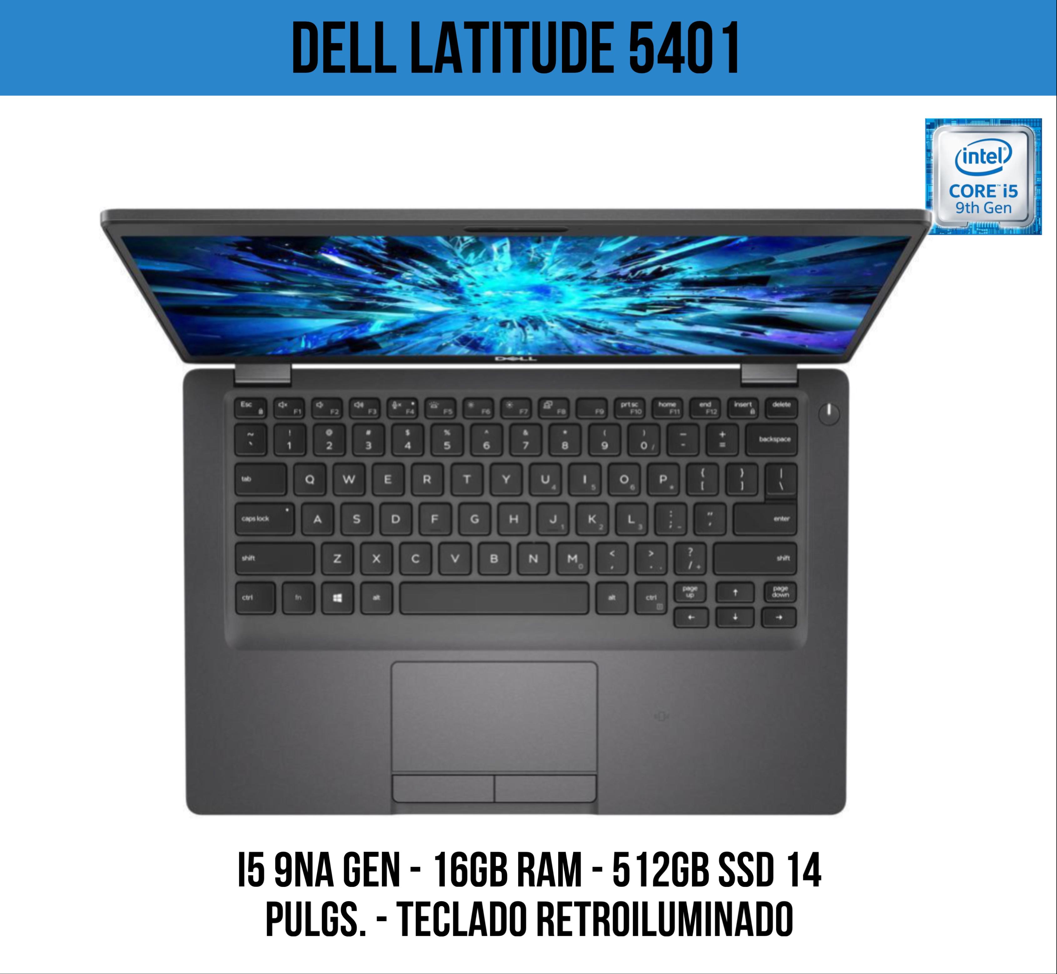 computadoras y laptops - Laptop Dell 5401 9th generacion 16GB RAM