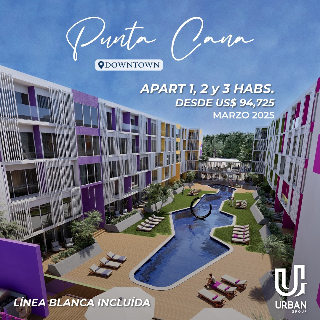 apartamentos - Apartamentos de 1, 2 & 3 habitaciones con Linea Blanca en Punta Cana