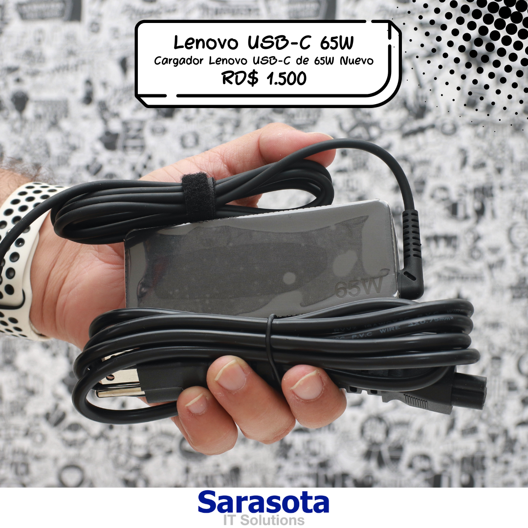 accesorios para electronica - Lenovo Cargador USB-C de 65W 1