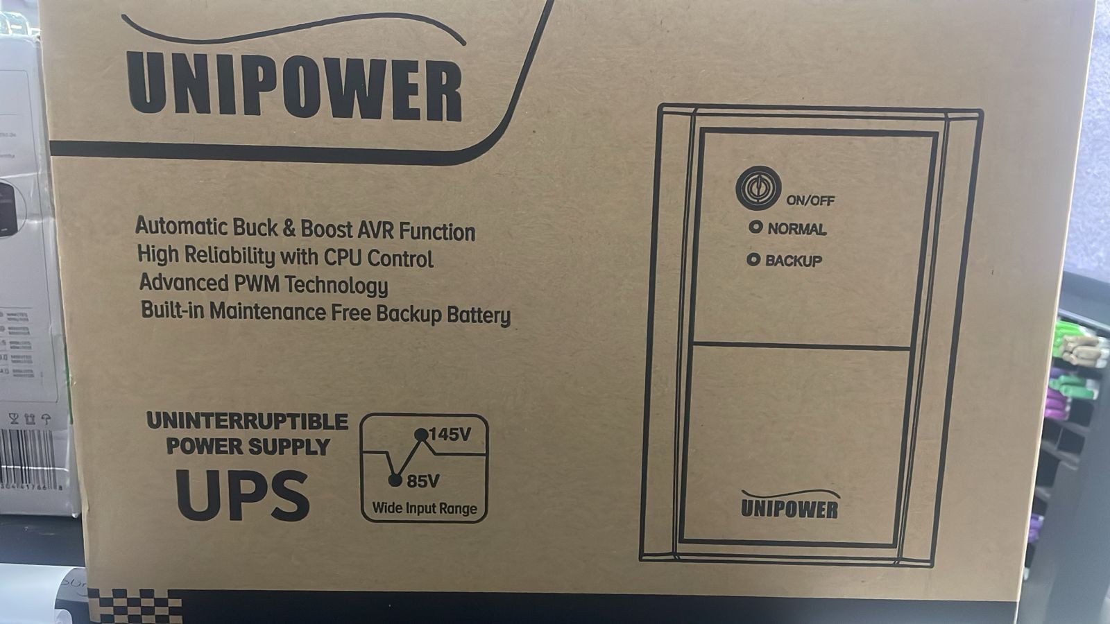 computadoras y laptops - UPS UNIPOWER 2200VA / 1100W  –TRABJA CON PLANTA / E INVERSOR /REGULA EL VOLTAJE  3