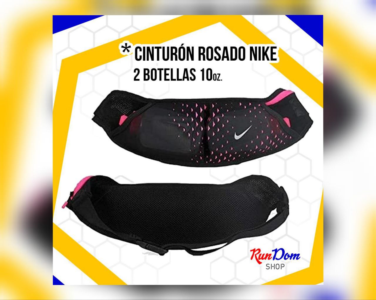 deportes - ✴️CINTURÓN ROSADO MARCA NIKE - 2 BOTELLAS 10 oz. ✴