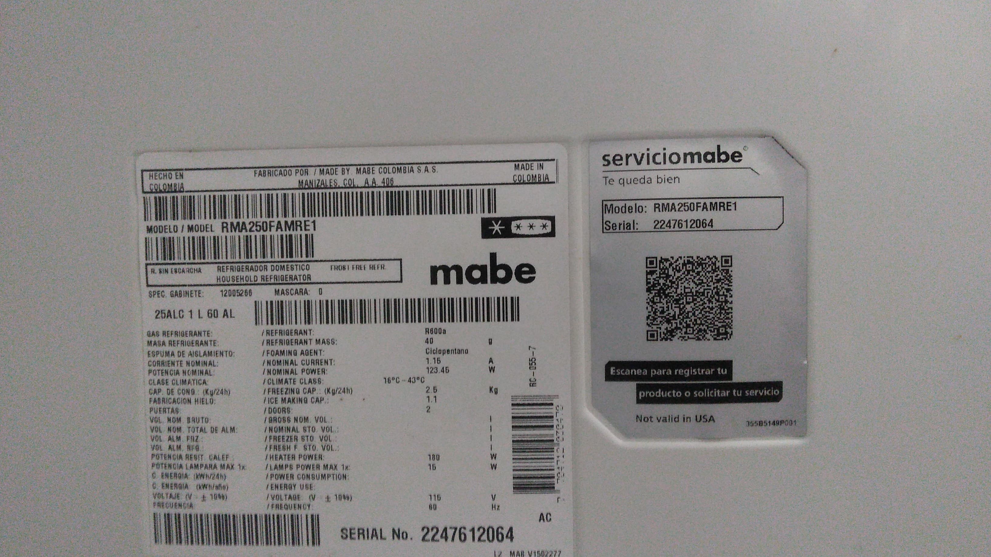 electrodomesticos - Vendo Nevera Mabe de 10 pies. Usada como nueva...