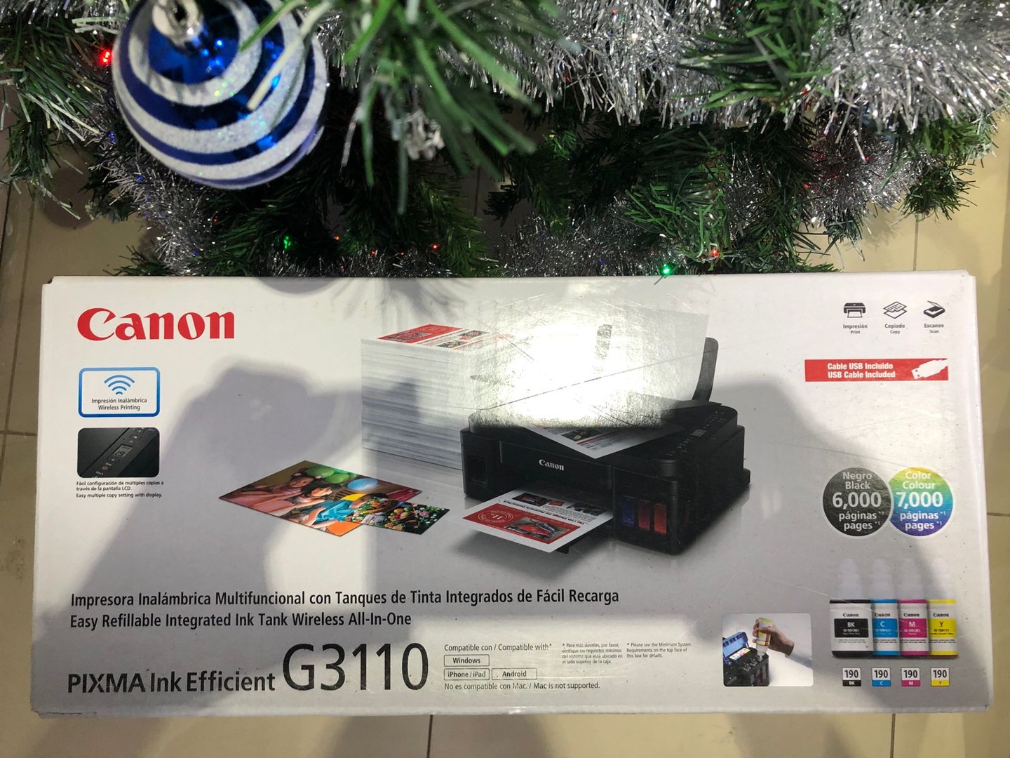 impresoras y scanners - Impresora Canon G3110 Multifuncional a Wifi Nueva y Sellada, Factura y Garantia 4
