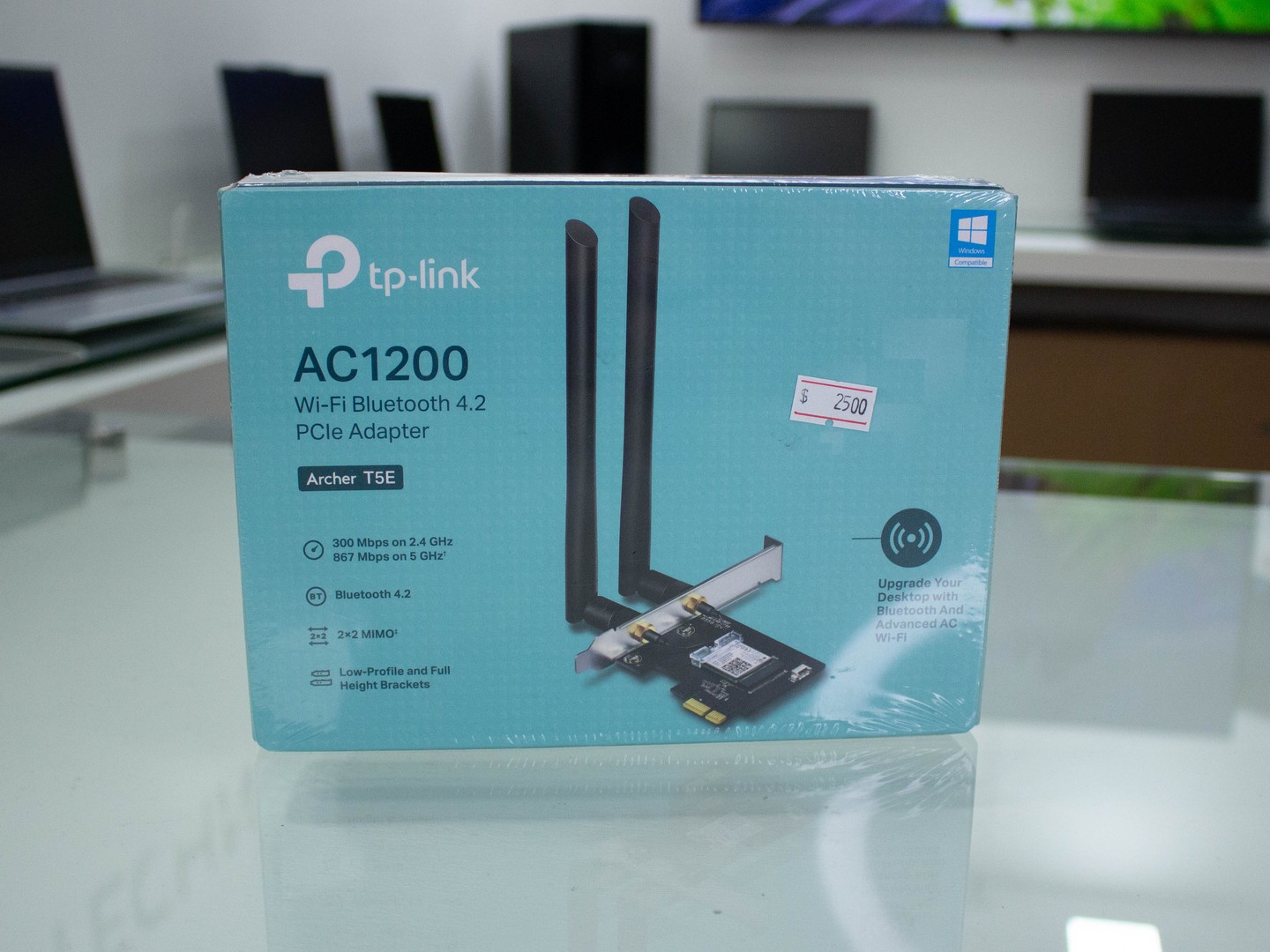 computadoras y laptops - WiFi Bluetooth 4.2 PCI TP-Link AC1200 PCIe PC (Archer T5E)
