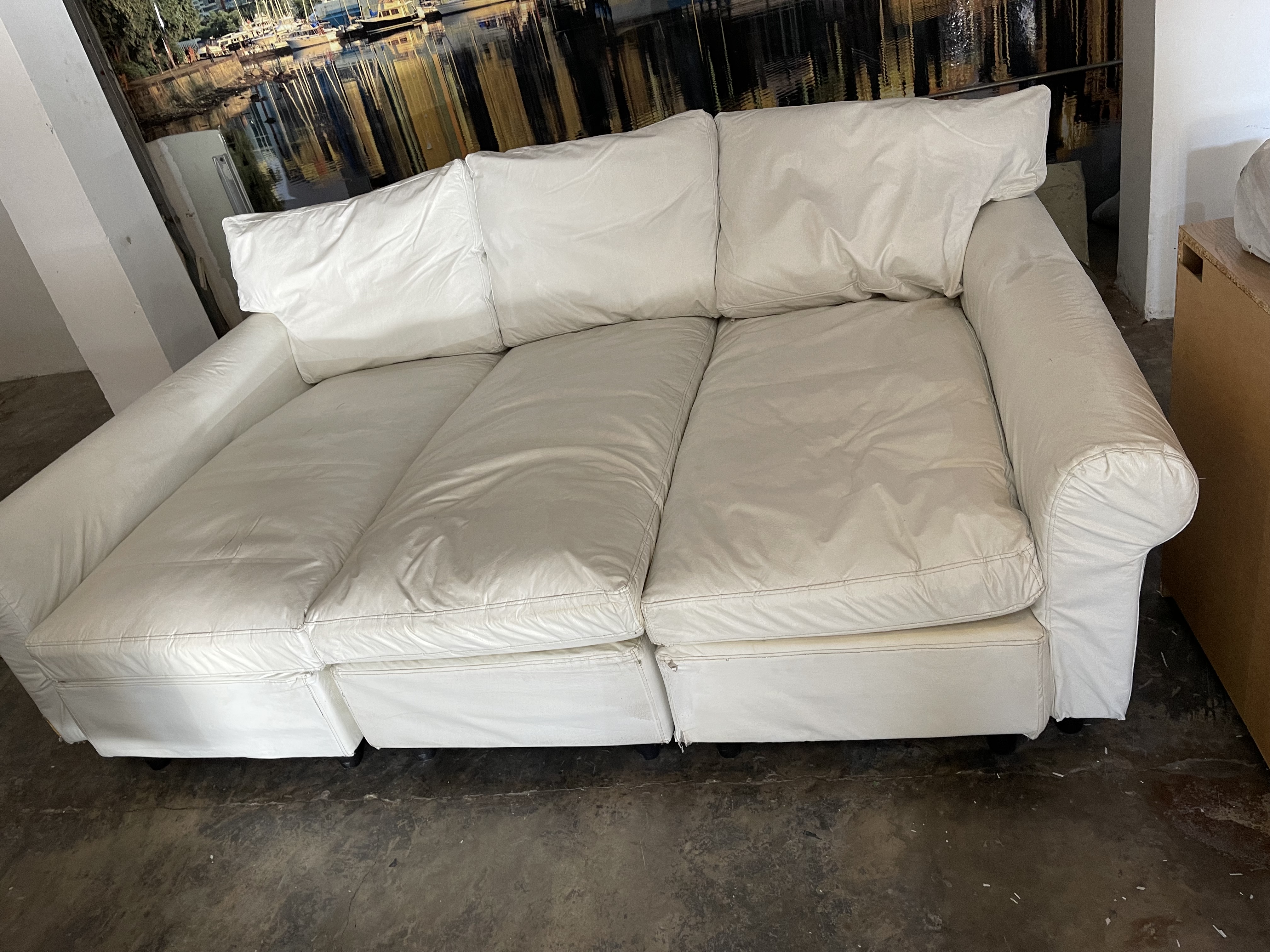 muebles y colchones - Sofa largo tipo chaisse lounge o day bed 0