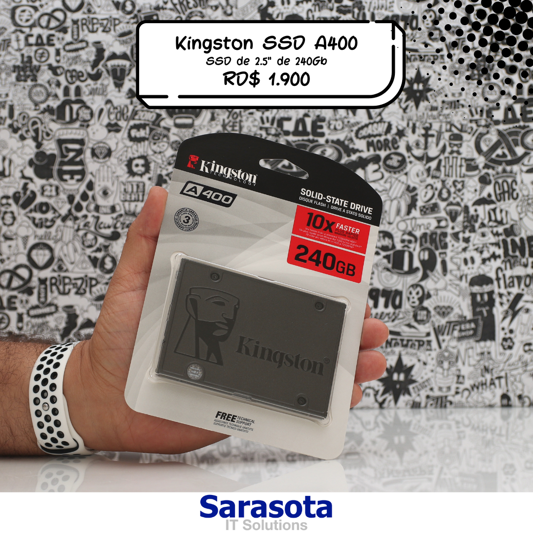 accesorios para electronica - Kingston SSD de 240Gb Serie A400