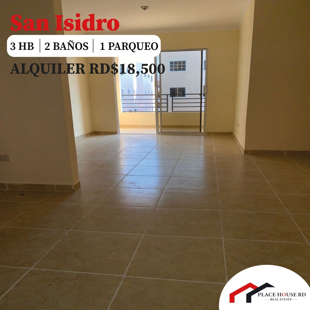 casas - ALQUILER DE APARTAMENTO DE 3H EN SECTOR SAN ISIDRO