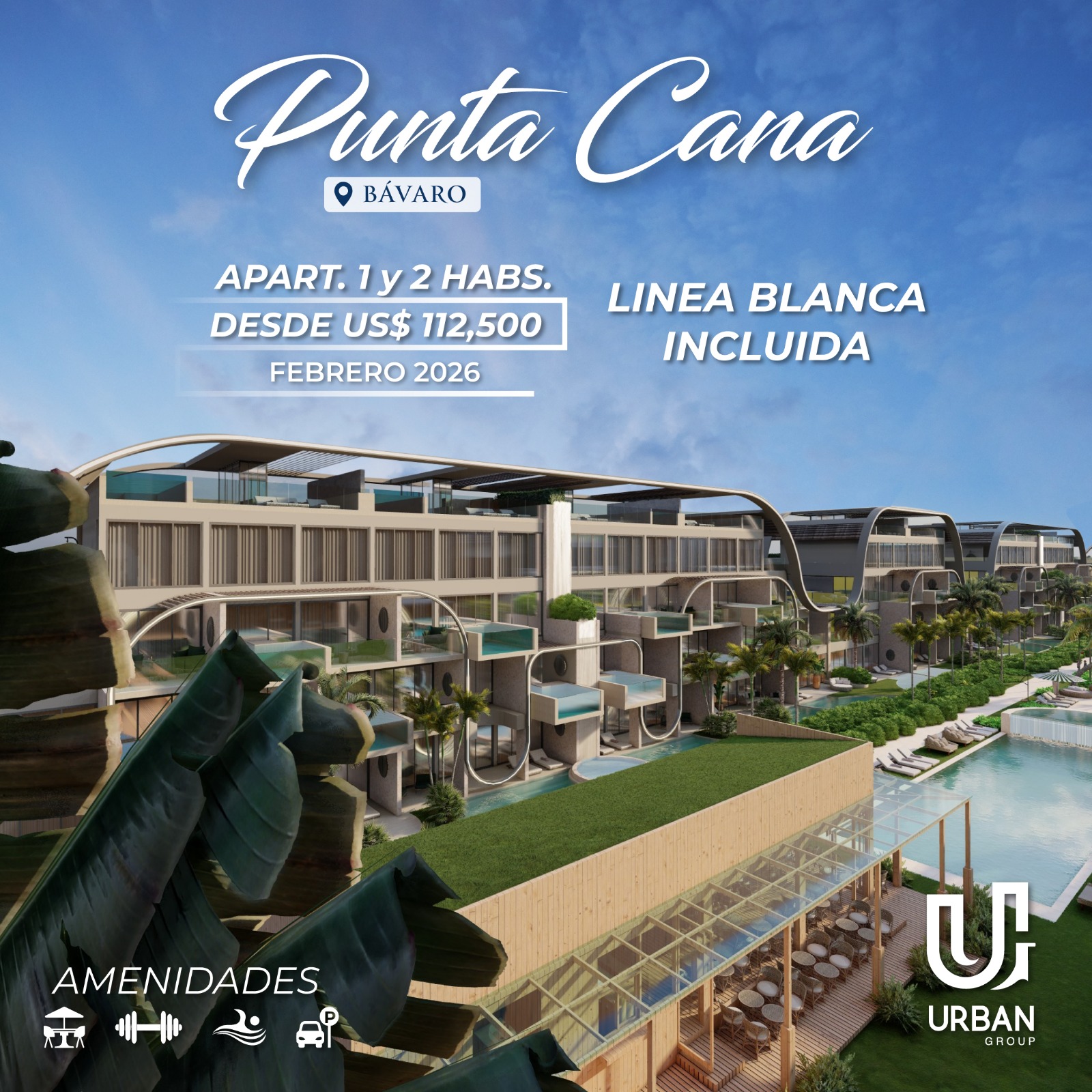 apartamentos - Apartamentos con Linea Blanca en Punta Cana 1