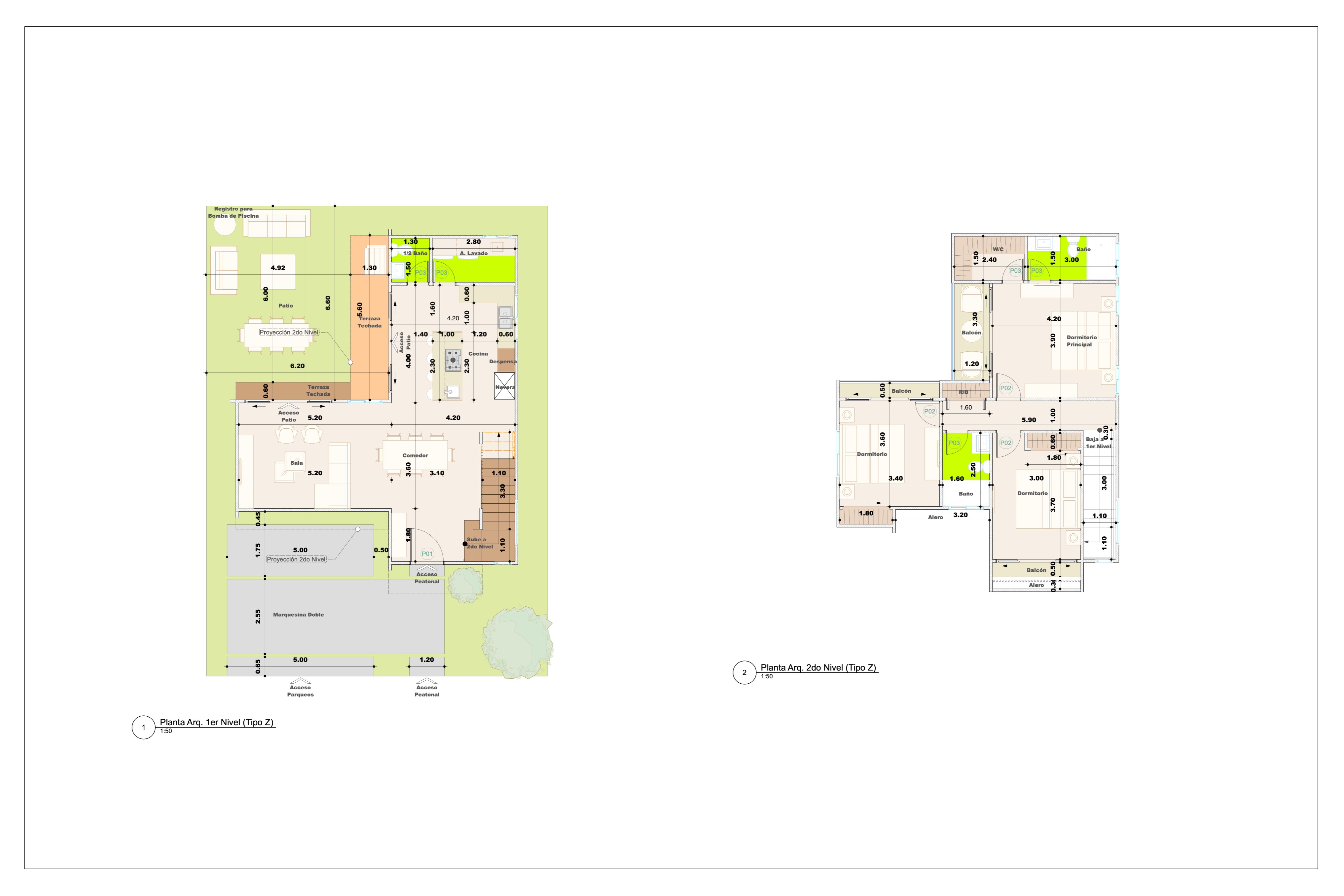 casas vacacionales y villas - Villas De 03 Habitaciones Con Piscina incluida y A 5 Minutos De La Playa. 4