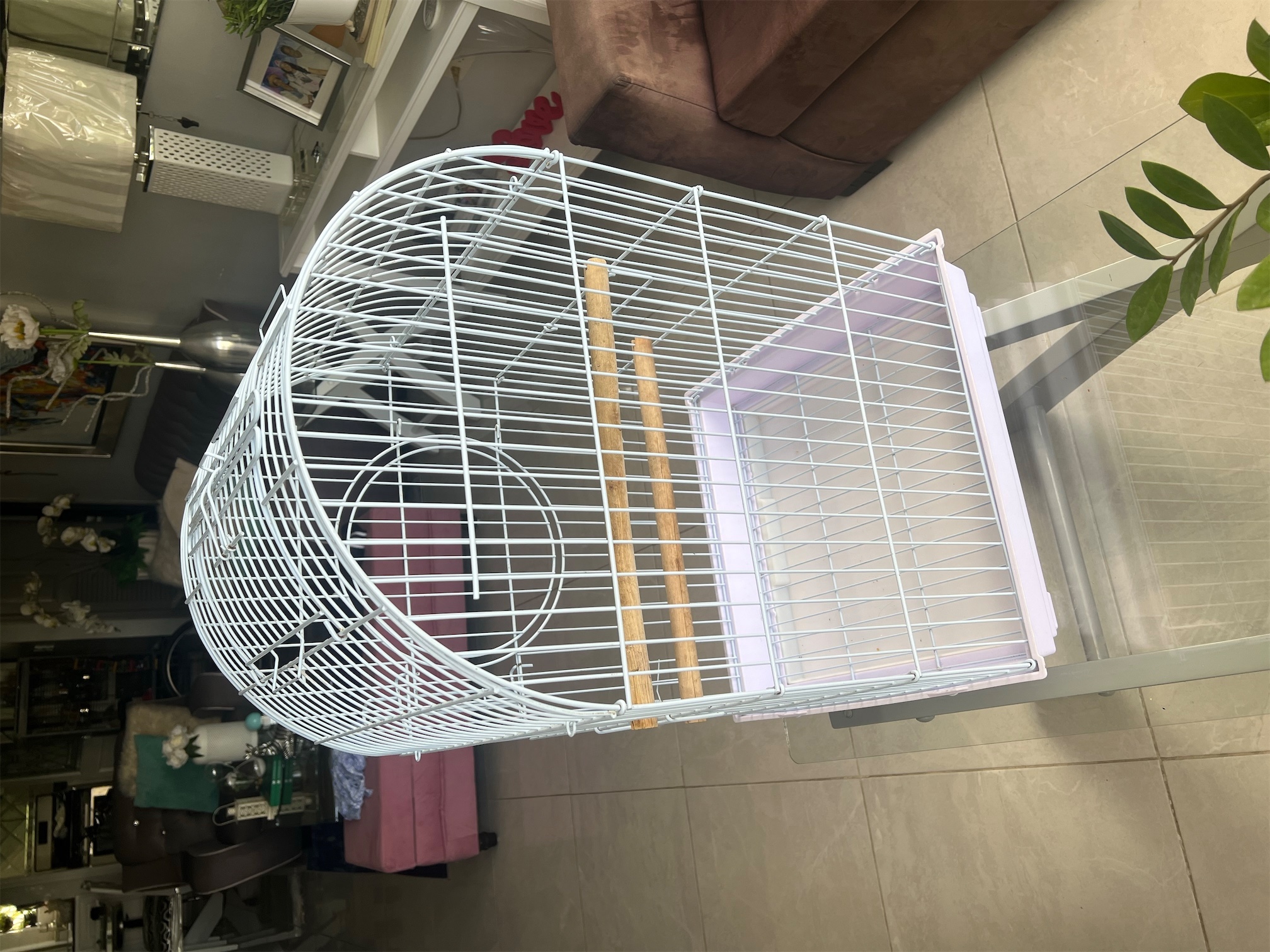 animales y mascotas - Jaula para aves como nueva 3