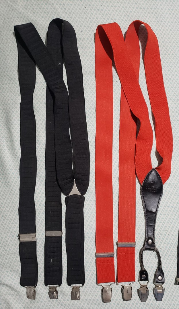 ropa para hombre - Bretelles rojo y negro se venden por separado