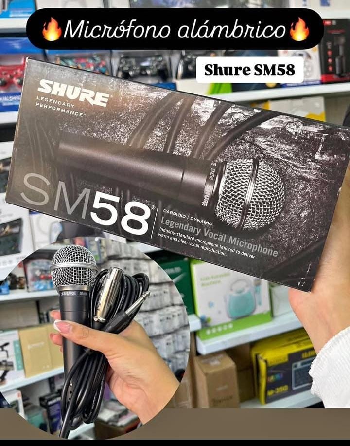 instrumentos musicales - micrófono Shure sm58 