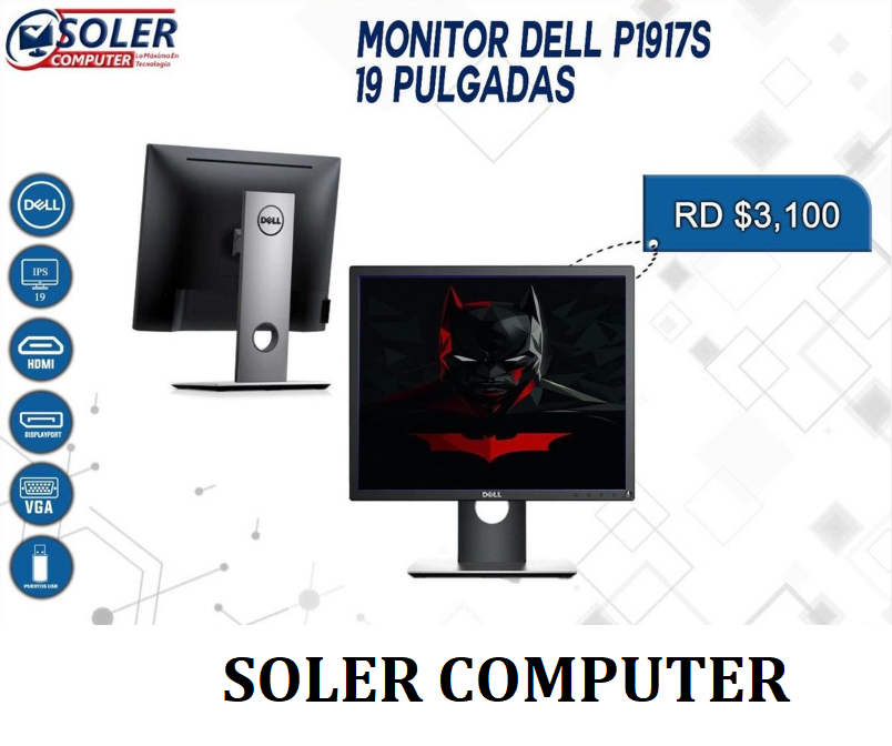 otros electronicos - Monitor Dell P1917S De 19 Pulgadas