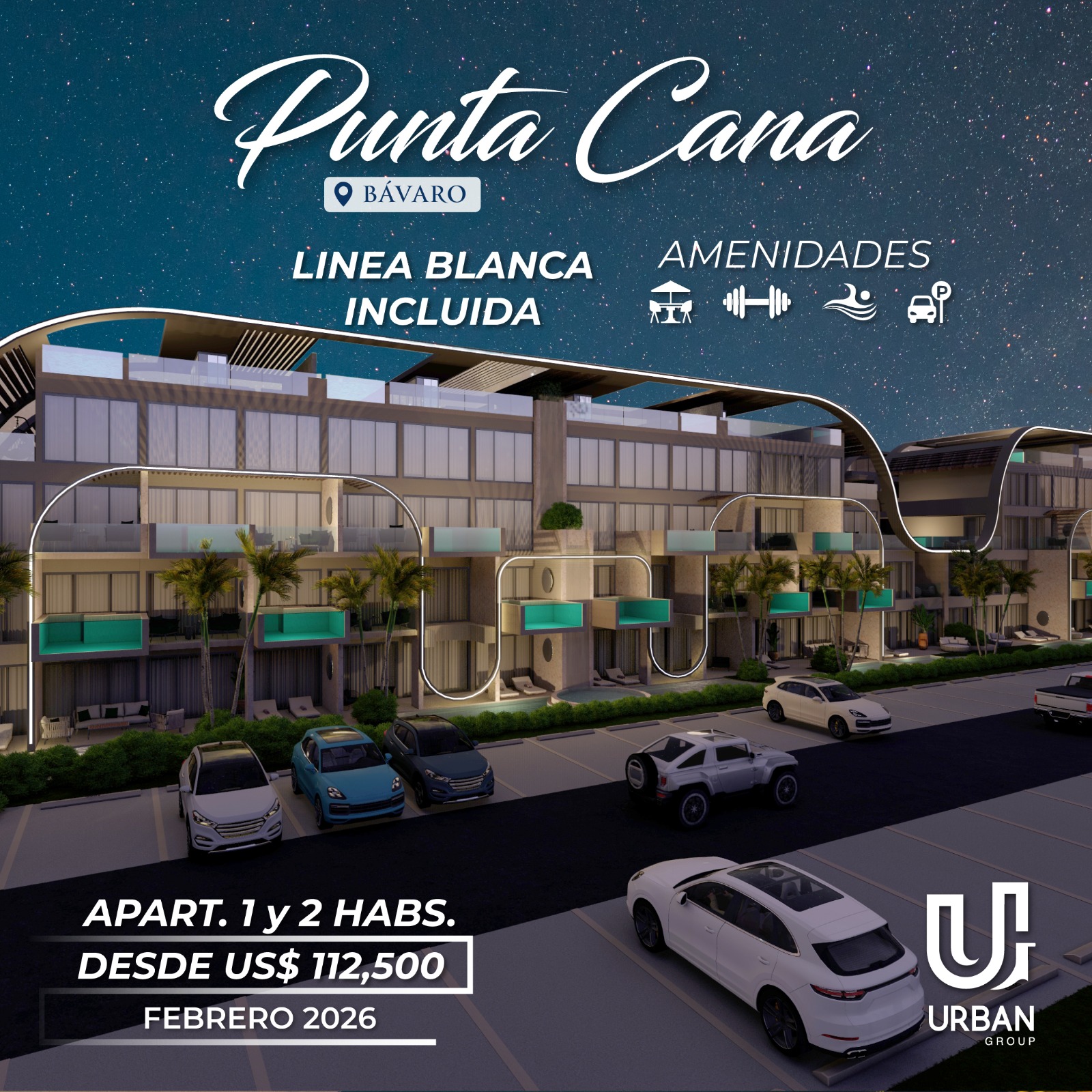 apartamentos - Apartamentos con Linea Blanca en Punta Cana 3