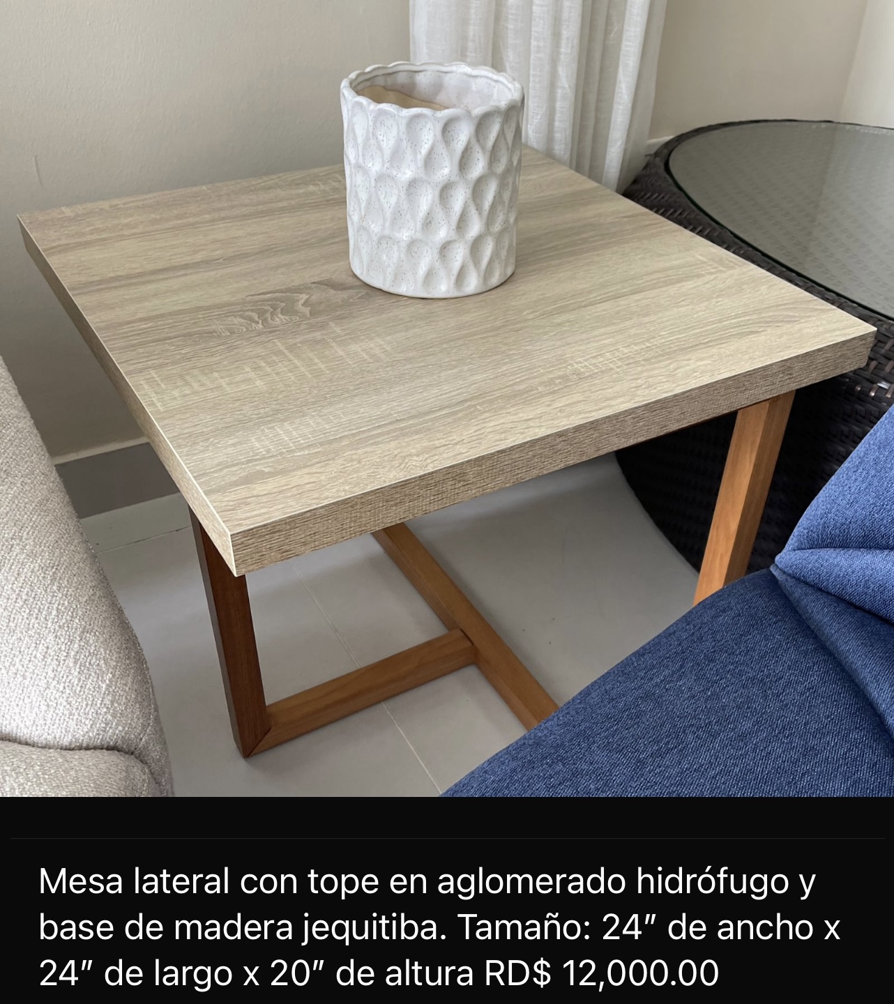 muebles y colchones - Vendo mesa de sala de esquina 0