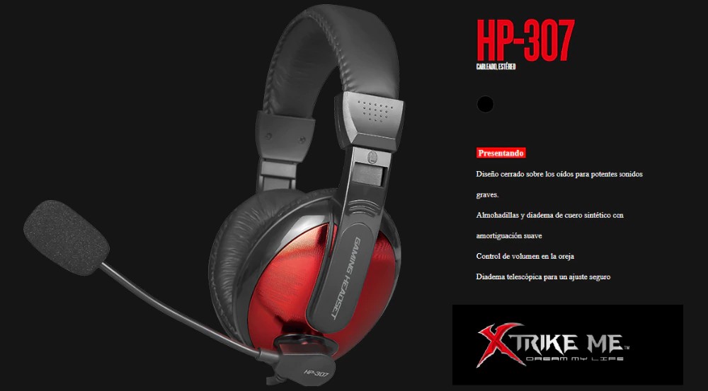 computadoras y laptops - AUDIFONO CON MICRROFONO HEADSET GAMING 20HZ XTRIKE ME HP307