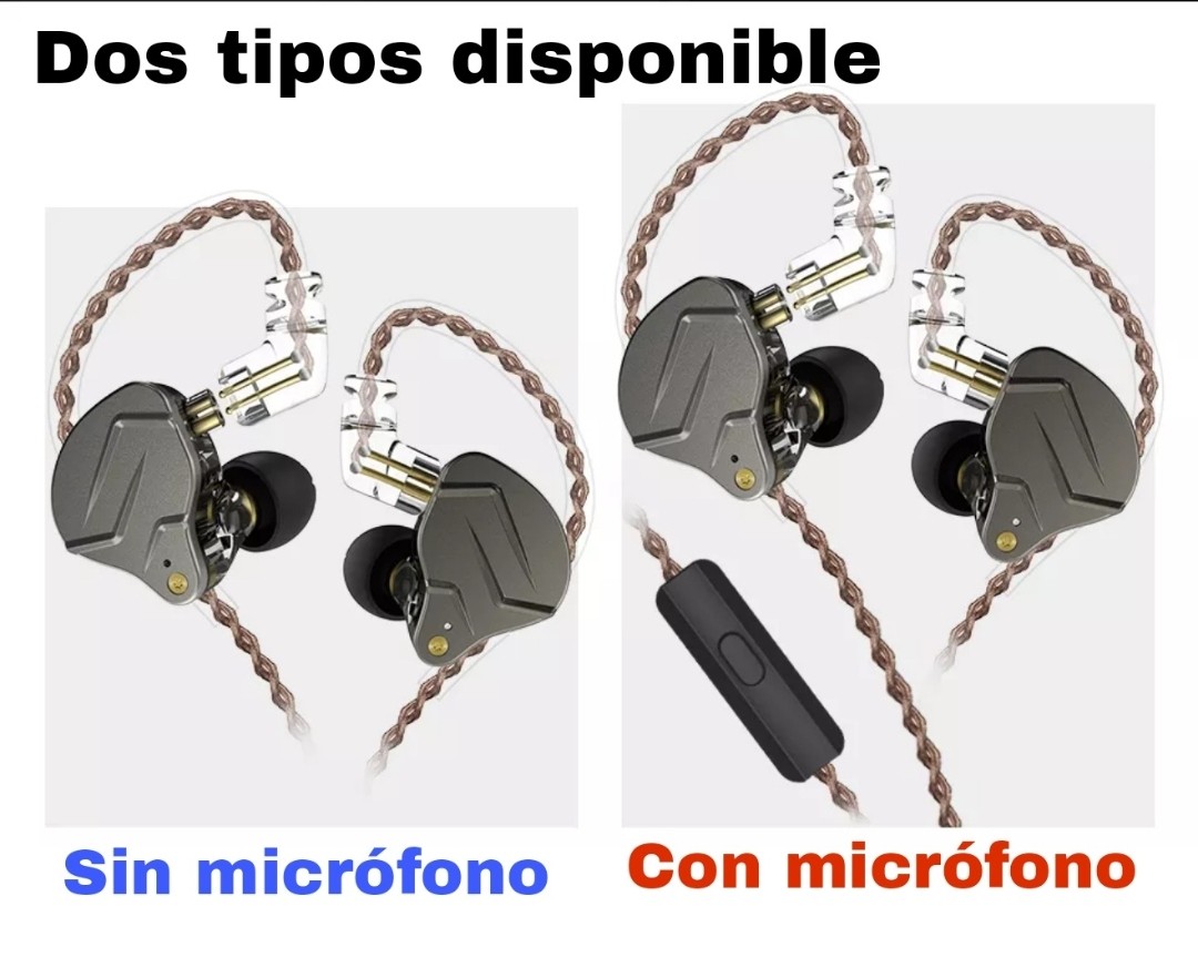 camaras y audio - KZ ZSN PRO original / monitor de música profesional in-ear y auricular gamers 4