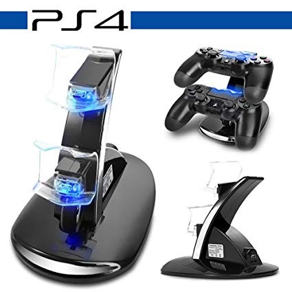 consolas y videojuegos - Base Cargador Ps4 Doble Tp4002  Dualshock playstation 4 1