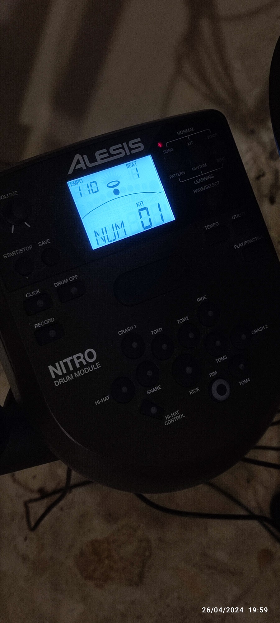 instrumentos musicales - Batería electrica Alesis Nitro Mesh  1