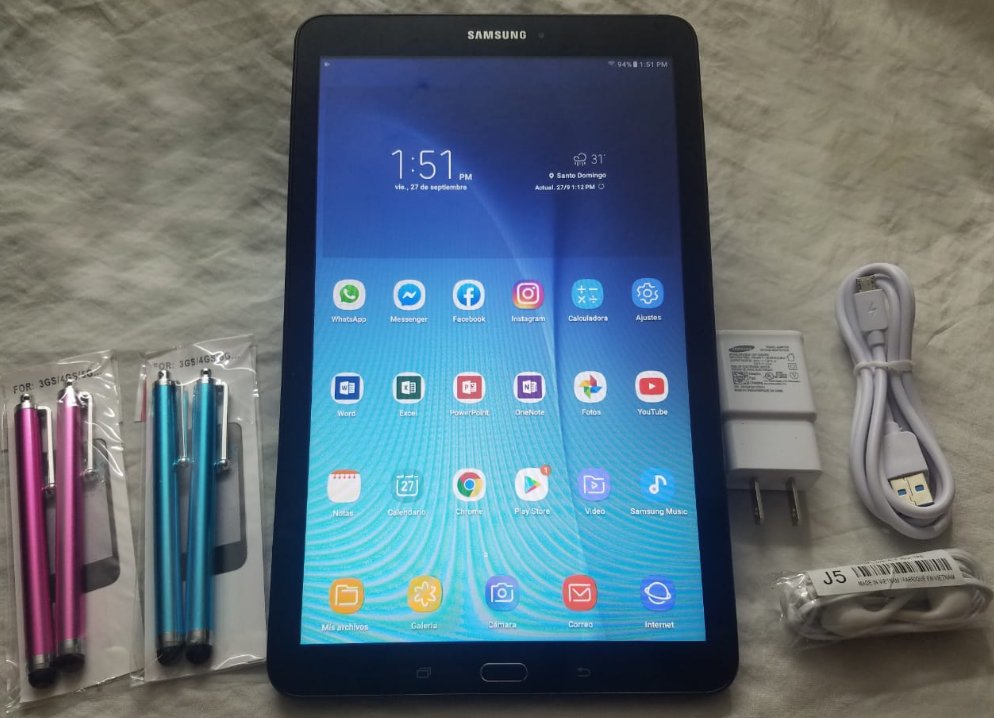 celulares y tabletas - Tablet Samsung Galaxy tab E 10 pulg 16GB, 2gb como Neva  7,800$
            