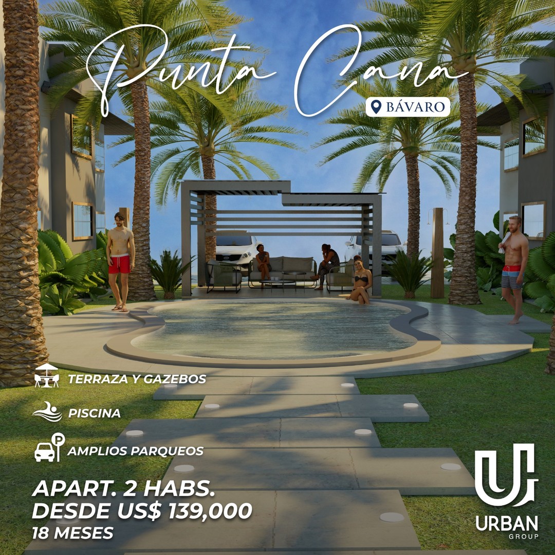 apartamentos - Apartamentos de 2 Habitaciones desde US$139,000 En Punta Cana 3