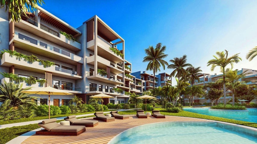 apartamentos - Proyecto en venta Punta Cana #24-152 tres dormitorios, balcón, piscina, Gym. 5