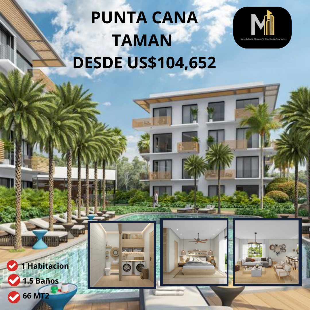 apartamentos - Vendo apartamento TAMAN en Punta cana 8