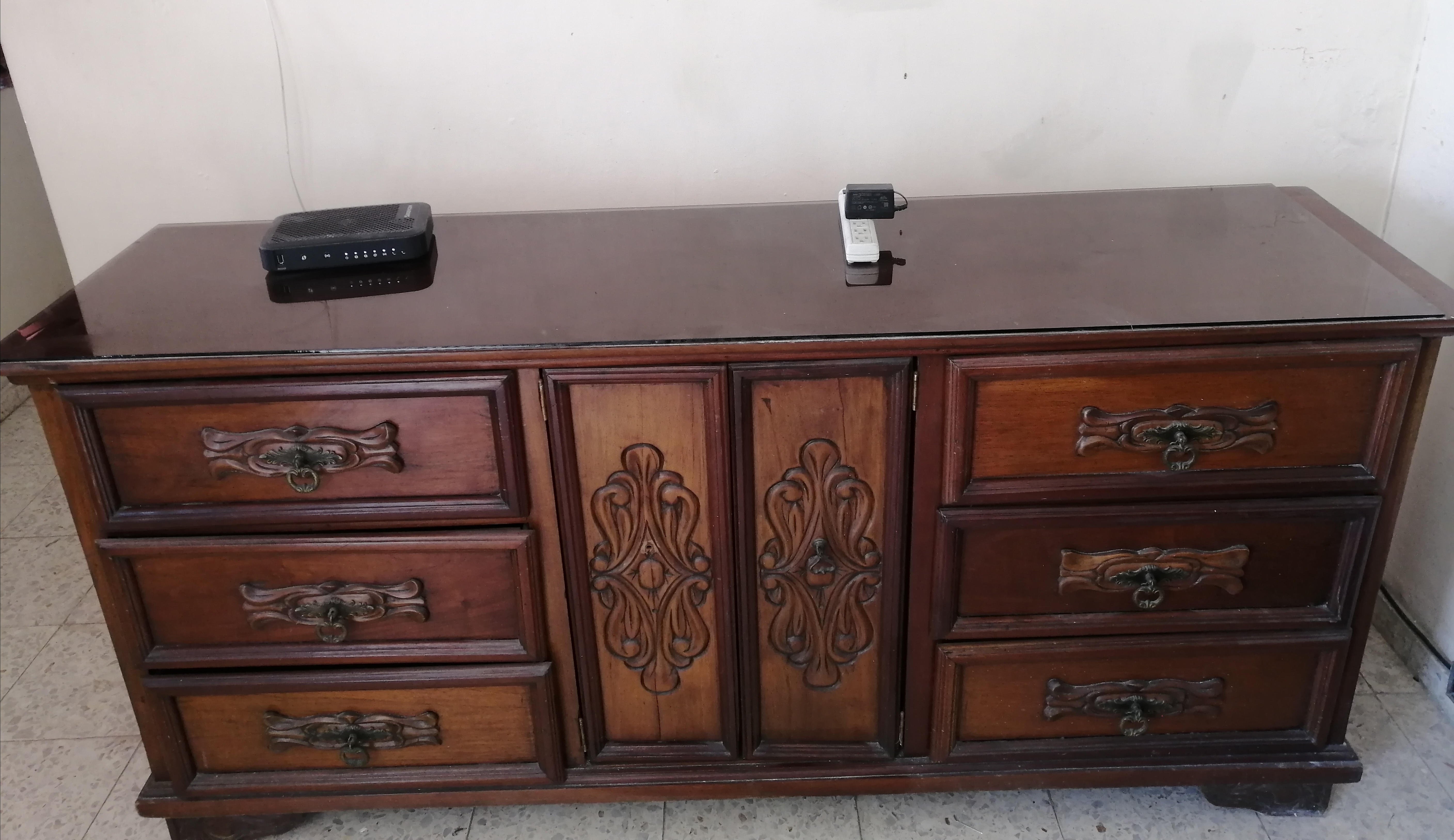 arte y antigüedades - Credenza Caoba Centenaria 