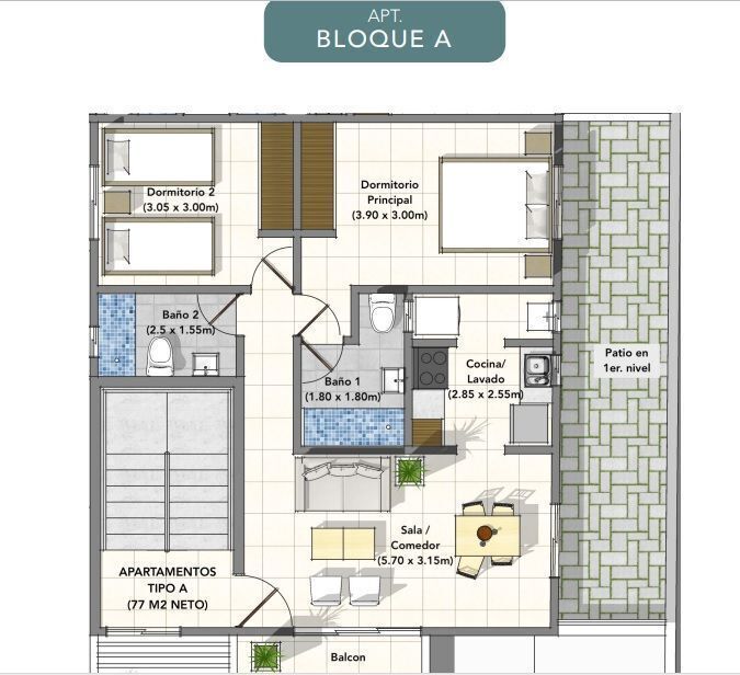 apartamentos - Apartamentos en Ciudad Modelo II de 2 y 3 hab