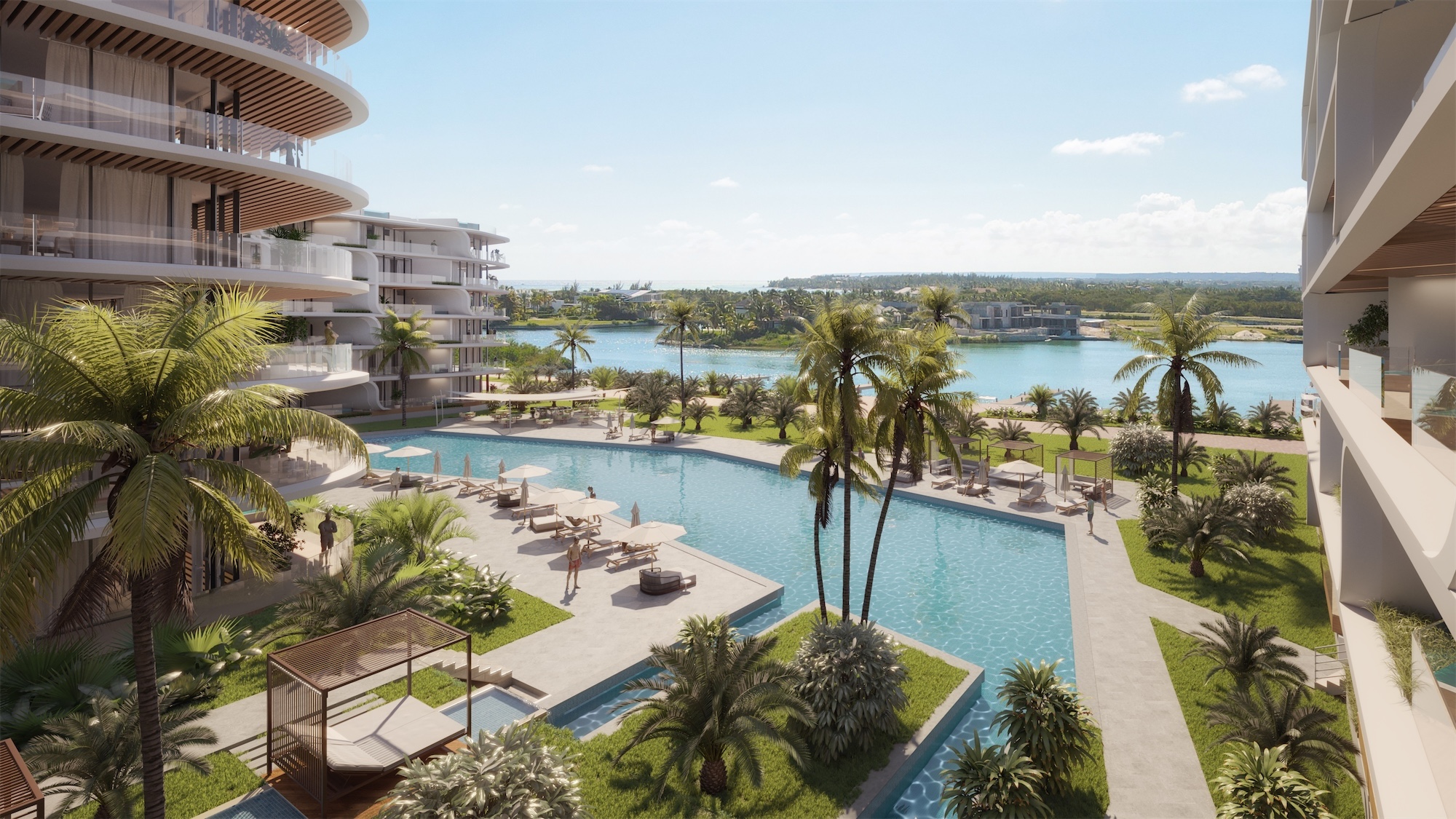 apartamentos - Venta de apartamentos de lujo en cap cana amueblados con piscina frente al mar  1