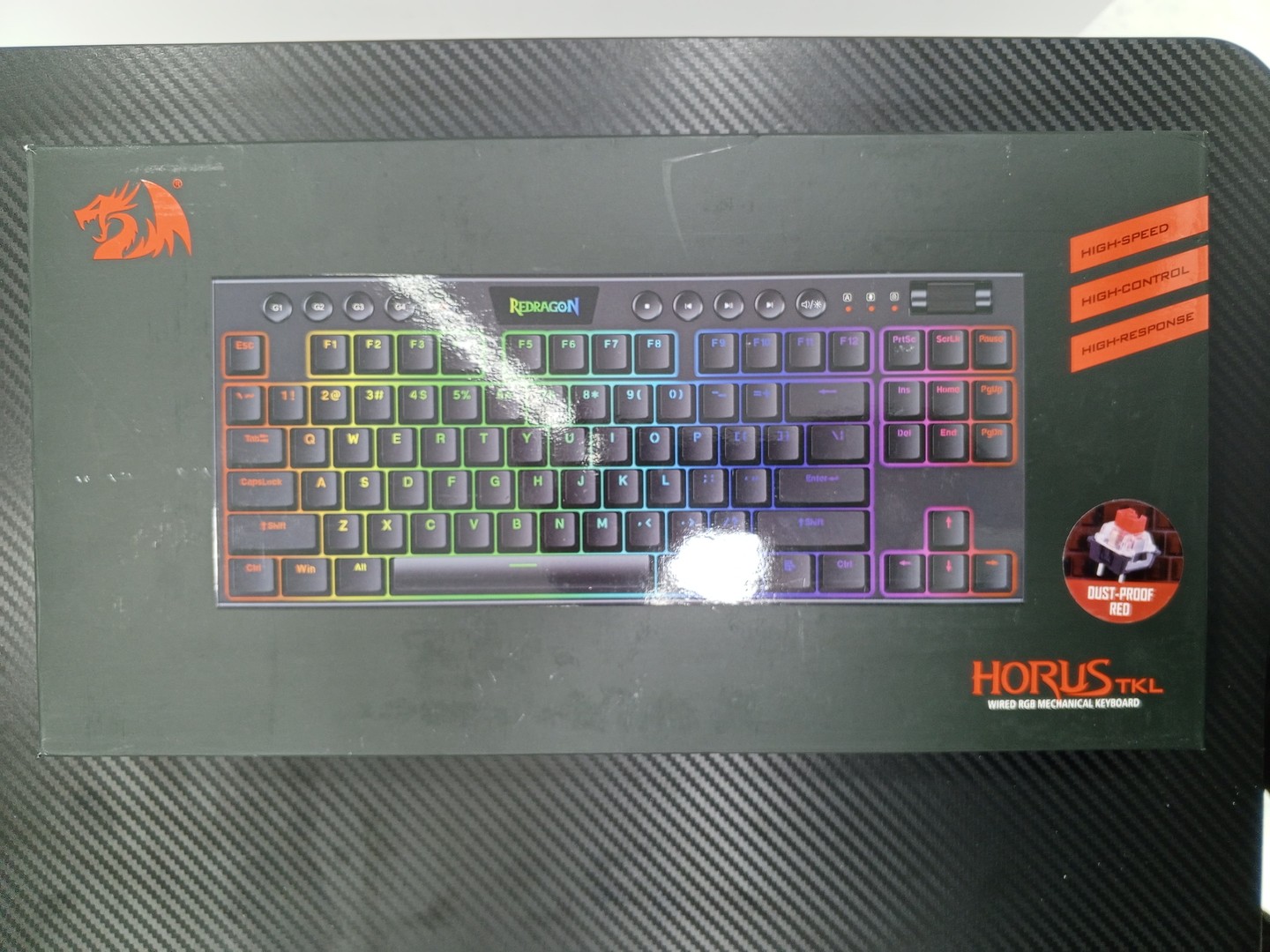 computadoras y laptops - Teclado Redragon K618 Horus Wireless RGB Mechanical Keyboard
