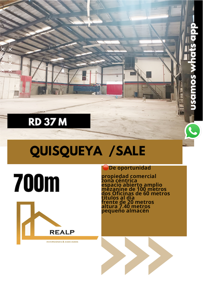 oficinas y locales comerciales - Nave en venta en el Quisqueya 