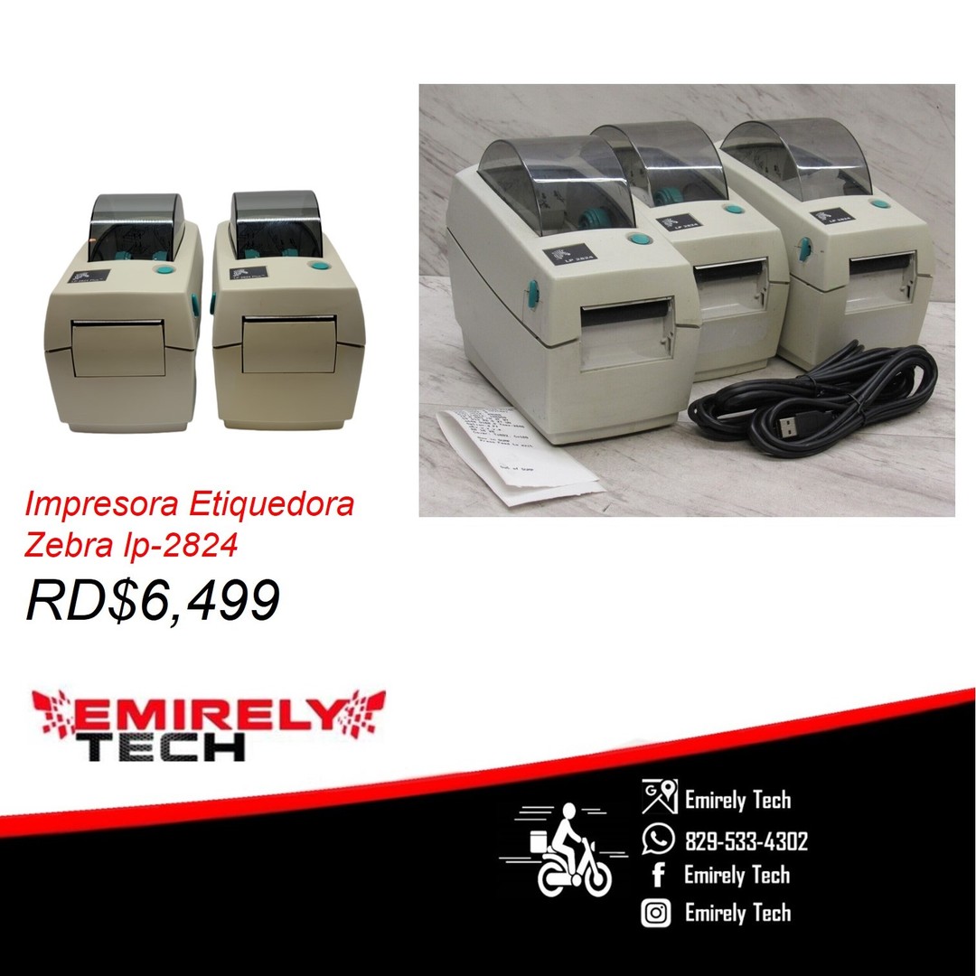 impresoras y scanners - Impresora  Etiquetadora Label Zebra LP-2824 Termica codigo de barras 5