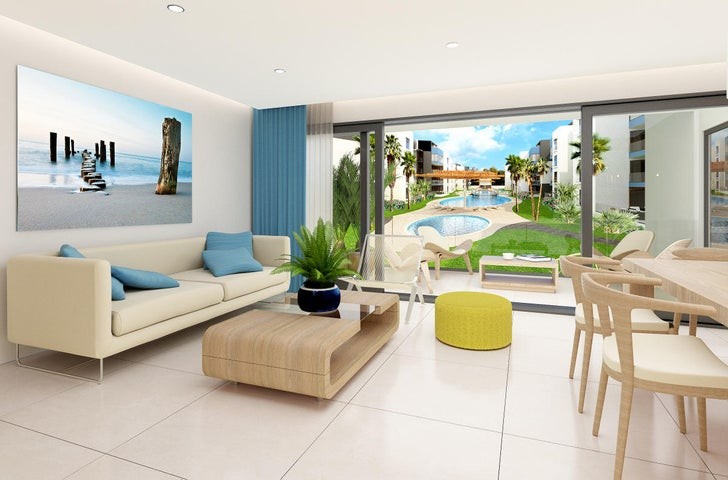 apartamentos - Proyecto en venta Punta Cana #22-89 dos dormitorios, 2 baños, piscina, jacuzzi.
 1