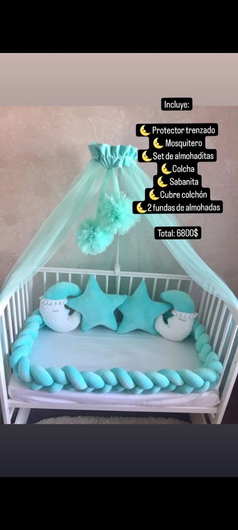 accesorios - Set de cuna personalizado para bebe 