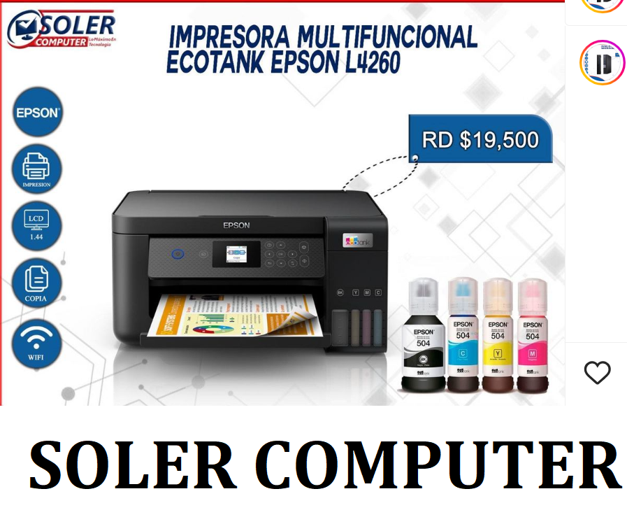 otros electronicos - Impresora Multifuncional EPSON Ecotank L4260