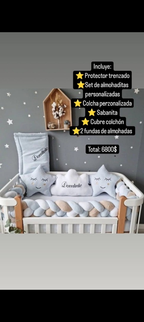 accesorios - Set de cuna personalizado para bebe  1