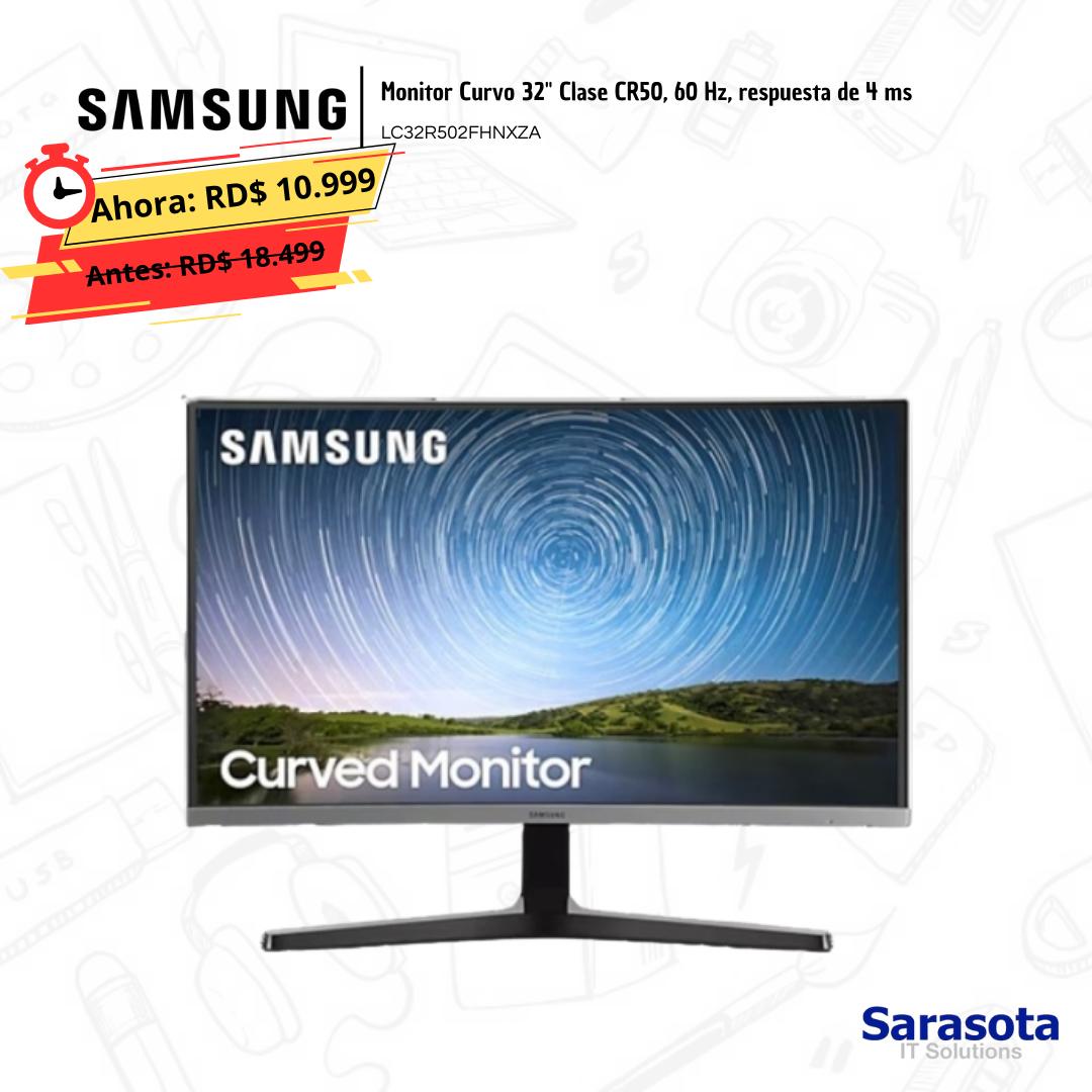 computadoras y laptops - Monitor Curvo 32" Clase CR50, LC32R502FHNXZA 0