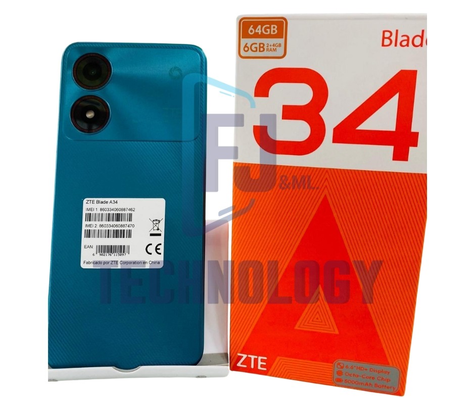 celulares y tabletas - CELULAR ZTE BLADE 34 64GB Y 6GB RAM TOTALMENTE NUEVOS SOMOS TIENDA