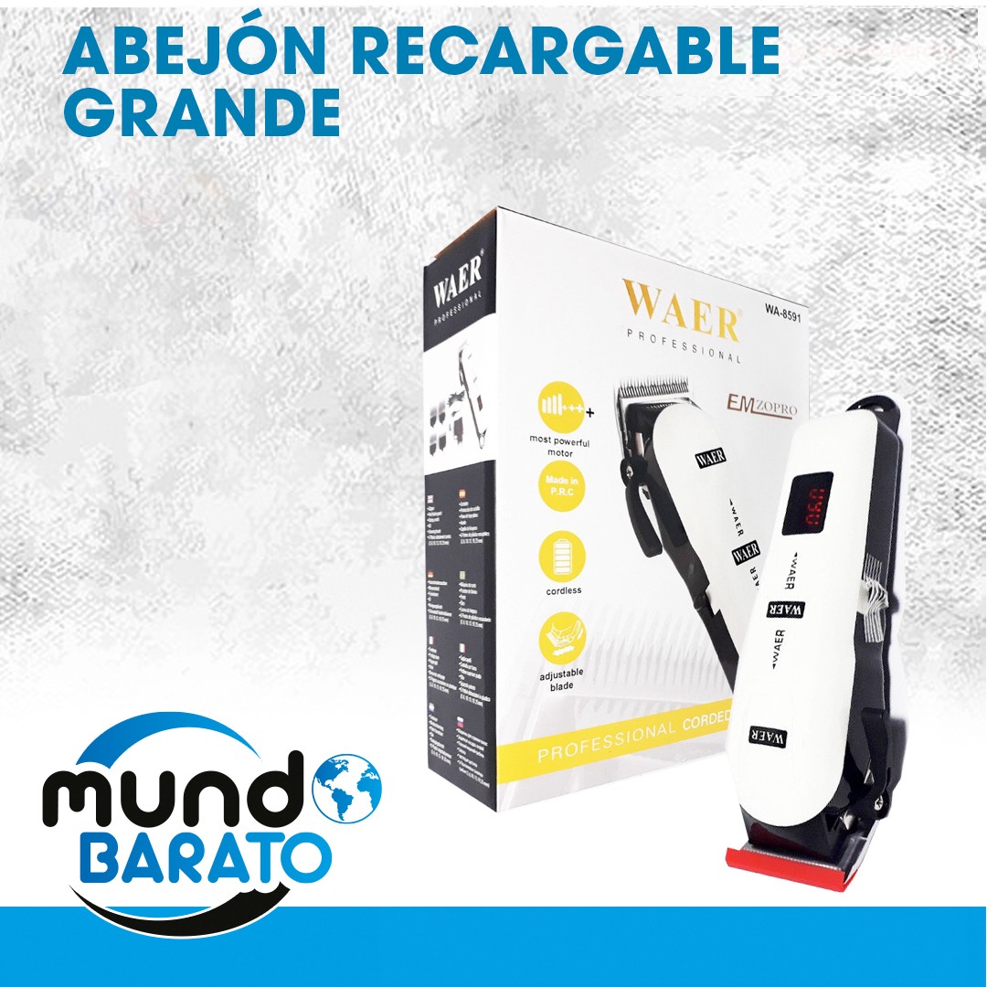 salud y belleza - Abejon Waer Grande INALAMBRICO Profesional Con Accesorios Recargable