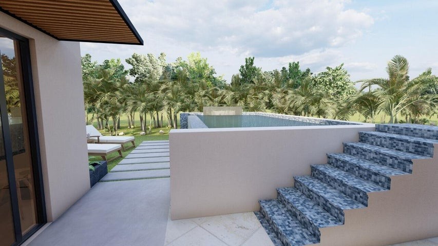 casas - Proyecto en venta Punta Cana #23-582 espacioso, cocina con desayunador, terraza
 5