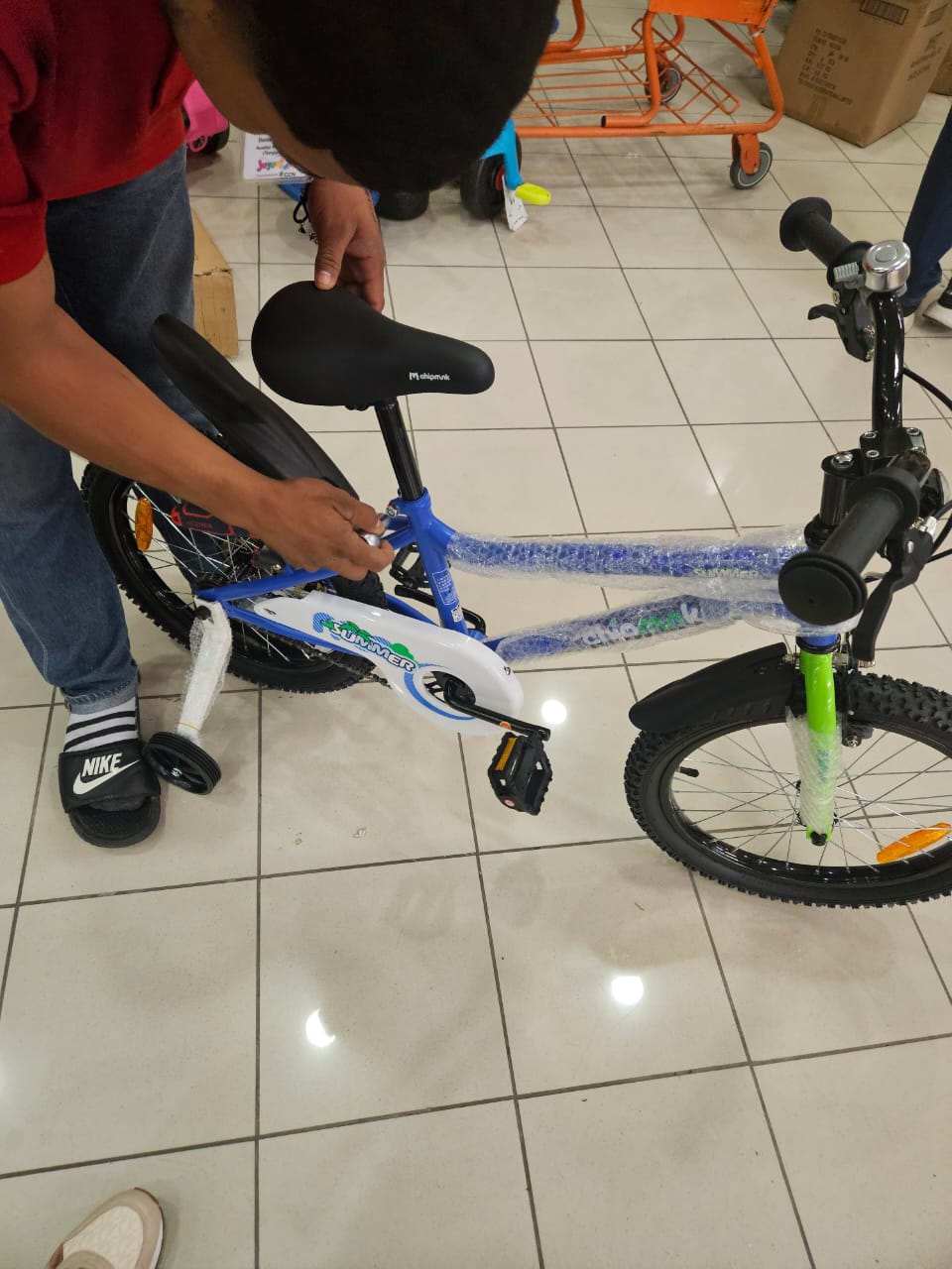 bicicletas y accesorios - Bicicleta aro 18 con ruedas  1