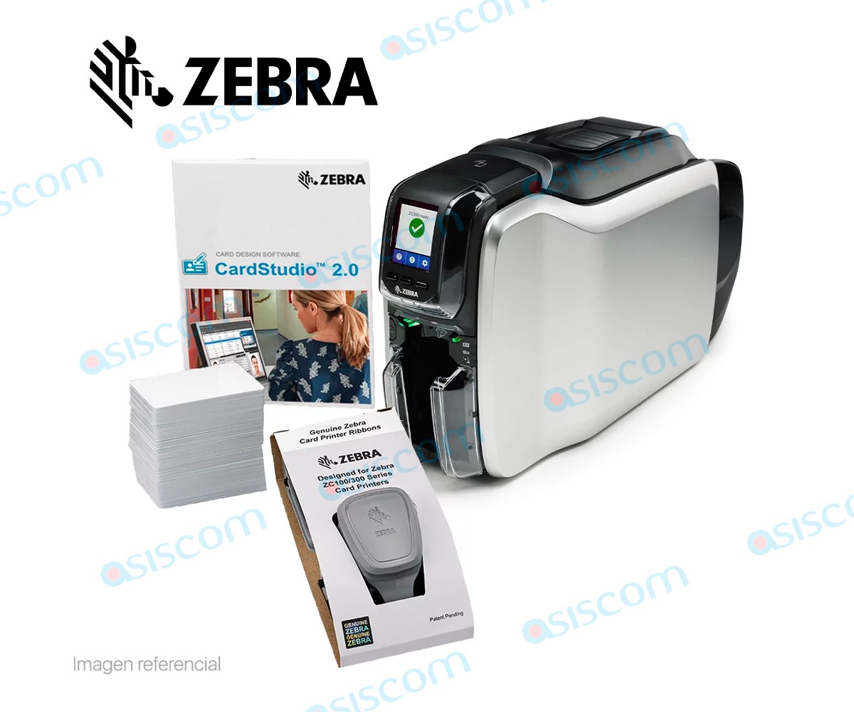 impresoras y scanners - MPRESORA ZEBRA ZC100 PARA TARJETA DE INDENTIFICACCION, UNA CARA, SUBLIMACION DE 
