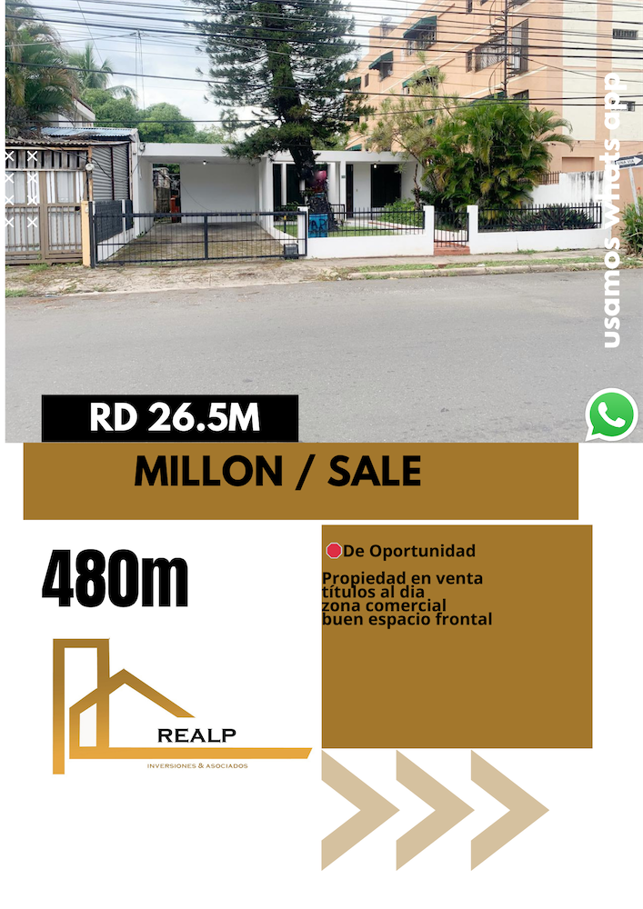 casas - Propiedad en venta millon 