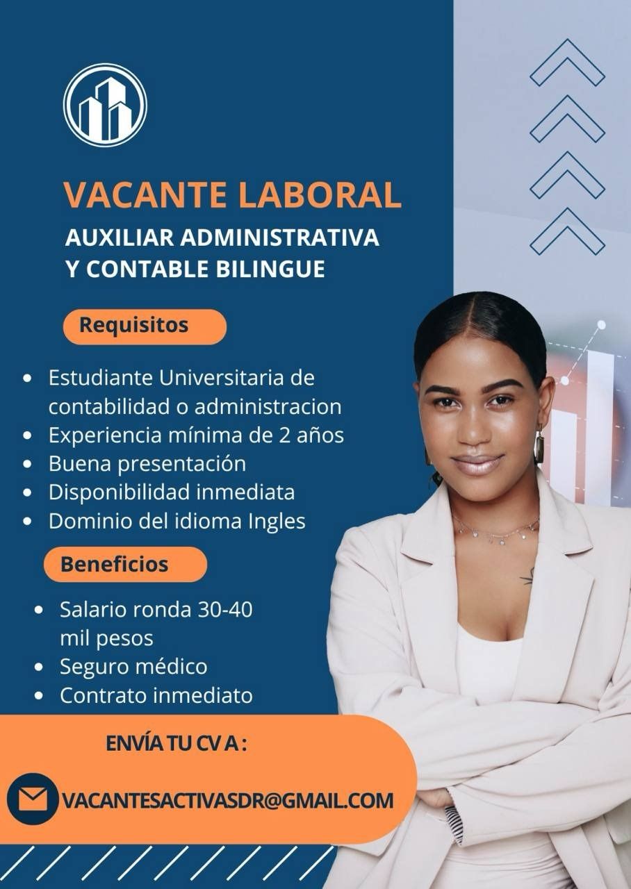 empleos disponibles - Auxiliar Administrativa
