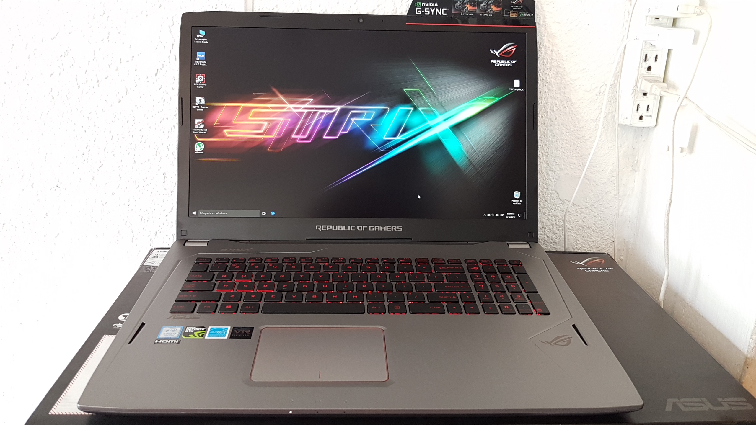 computadoras y laptops - Asus Gamer 17 Pulg Core i7 Ram 16gb Disco 2TB Nvidea Gtx 1070 8gb Dedicada  0