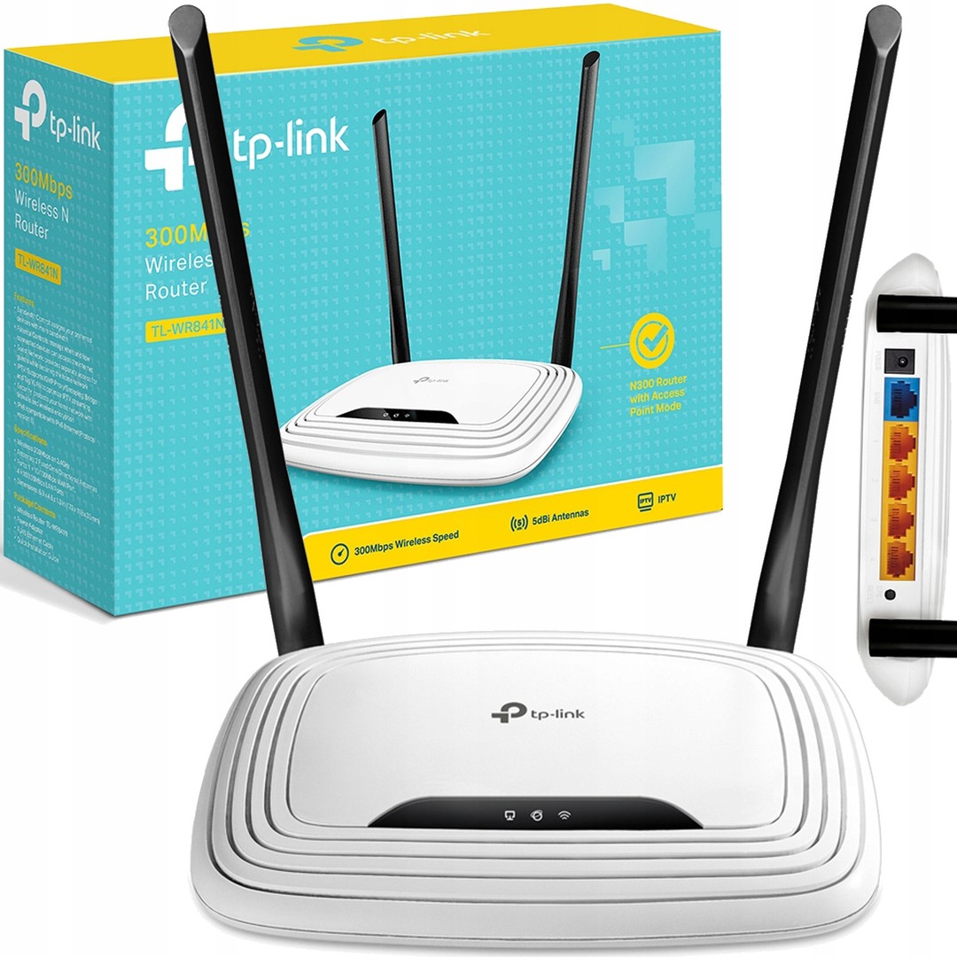 computadoras y laptops - ROUTER WIRELESS TP-LINK TL-WR841N(US), TOTALMENTE NUEVO CON GARANTIA , 2.4GHZ/30